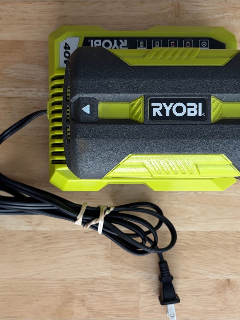 RYOBI Lime Green 40V Battery Charger - Fast Charging Power